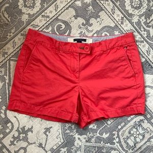 Tommy Hilfiger 100% Cotton Chino 4 inch hot pink shorts  size 6 B033